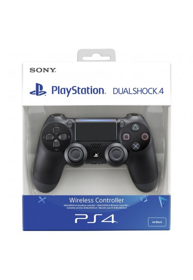 دسته کنسول بازی ps4 پک بلند اورجینال اصلی با تخفیف ویژه | Sony PS4 DualShock 4 v2 Wireless Controller Jet Black Built-In Speaker
