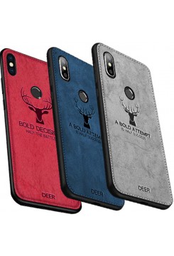 قاب و بک کاور گوشی مدل ردمی نوت 6 پرو شیائومی طرح گوزنی | Xiaomi Redmi Note 6 Pro Cloth Texture Silicone Deer Case Cover