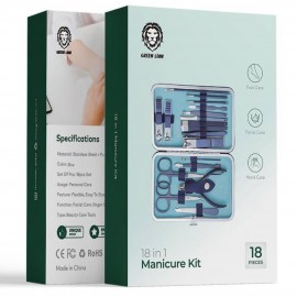 ست مانیکور 18 کاره گرین لاین مدل Green Lion 18 in 1 Travel Manicure Set GNMTRVL18