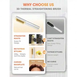 برس حرارتی شانه‌ای شیگلم مدل حرفه‌ای | SHEGLAM Professional Heated Comb Brush