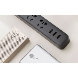 سه راهی برق مشکی با سه پورت یو اس بی می شیاومی شیامی شیائومی | Xiaomi Mi Power Strip 3 Sockets 3 USB Ports Black