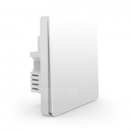 کلید برق دوپل و تک پل دیواری هوشمند بیسیم آکارا زیگبی می شیائومی شیاومی شیامی | Xiaomi Mi Aqara Wall Smart Wireless Light Switch ZigBee Version DOUBLE & Single KEY WHITE