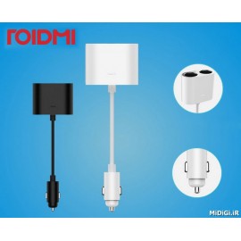 مبدل یک به دو شارژر فندکی رویدمی شیائومی شیاومی | Xiaomi Mi Roidmi 1 to 2 Car Dual Cigarette Lighter Charger Adapter DYQ01RM  