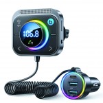 شارژر فندکی 48 وات و فرستنده بلوتوث خودرو JOYROOM JR-CL18