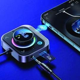 شارژر فندکی 48 وات و فرستنده بلوتوث خودرو JOYROOM JR-CL18