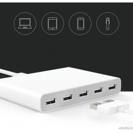 شارژر لپ تاپ چند پورت یو اس بی می شیاومی (شیائومی) Xiaomi Mi Charger Multiport USB And Charging For Laptops