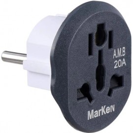 تبدیل برق دیواری 3 به 2 برند Marken مارکن 16 آمپر MarKen A.M.B 20A