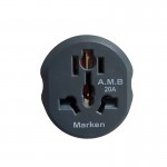 تبدیل برق دیواری 3 به 2 برند Marken مارکن 16 آمپر MarKen A.M.B 20A