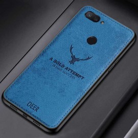 قاب و بک کاور گوشی مدل می 8 لایت شیائومی طرح گوزنی | Xiaomi Mi 8 Lite Cloth Texture Silicone Deer Case Cover