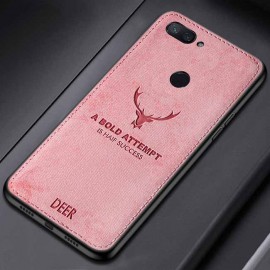 قاب و بک کاور گوشی مدل می 8 لایت شیائومی طرح گوزنی | Xiaomi Mi 8 Lite Cloth Texture Silicone Deer Case Cover