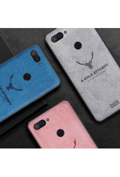 قاب و بک کاور گوشی مدل می 8 لایت شیائومی طرح گوزنی | Xiaomi Mi 8 Lite Cloth Texture Silicone Deer Case Cover