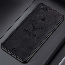 قاب و بک کاور گوشی مدل می 8 لایت شیائومی طرح گوزنی | Xiaomi Mi 8 Lite Cloth Texture Silicone Deer Case Cover