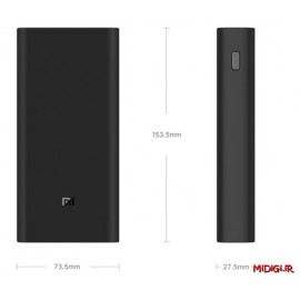 پاوربانک 20000 میلی آمپر ساعت ورژن 3 می شیاومی شیائومی | Xiaomi Mi Powerbank 3 20000mAH High Edition PLM07ZM