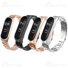 بند استیل فلزی رولکسی مناسب برای می بند 3 شیائومی | Xiaomi Mi Band 3 Milanese Metal Stainless Steel Wrist Strap