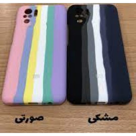 قاب و بک کاور سیلیکونی اورجینال رنگین کمانی برای گوشی های شیائومی - Original Silicone Rainbow Luxury Case Cover For Xiaomi Cellphones