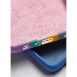 قاب و بک کاور سیلیکونی اورجینال رنگین کمانی برای گوشی های شیائومی - Original Silicone Rainbow Luxury Case Cover For Xiaomi Cellphones