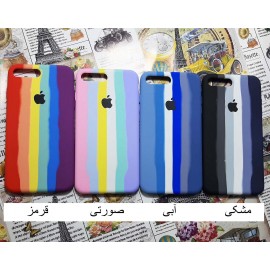 قاب و بک کاور سیلیکونی اورجینال رنگین کمانی برای گوشی های شیائومی - Original Silicone Rainbow Luxury Case Cover For Xiaomi Cellphones