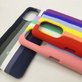 قاب و بک کاور سیلیکونی اورجینال رنگین کمانی برای گوشی های شیائومی - Original Silicone Rainbow Luxury Case Cover For Xiaomi Cellphones