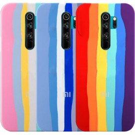 قاب و بک کاور سیلیکونی اورجینال رنگین کمانی برای گوشی های شیائومی - Original Silicone Rainbow Luxury Case Cover For Xiaomi Cellphones