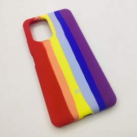 قاب و بک کاور سیلیکونی اورجینال رنگین کمانی برای گوشی های شیائومی - Original Silicone Rainbow Luxury Case Cover For Xiaomi Cellphones