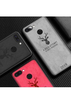قاب و بک کاور گوشی مدل می 8 لایت شیائومی طرح گوزنی | Xiaomi Mi 8 Lite Cloth Texture Silicone Deer Case Cover