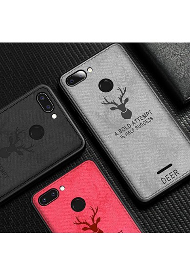 قاب و بک کاور گوشی مدل ردمی 6 شیائومی طرح گوزنی | Xiaomi Redmi 6 Cloth Texture Silicone Deer Case Cover