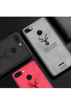 قاب و بک کاور گوشی مدل ردمی 6 شیائومی طرح گوزنی | Xiaomi Redmi 6 Cloth Texture Silicone Deer Case Cover