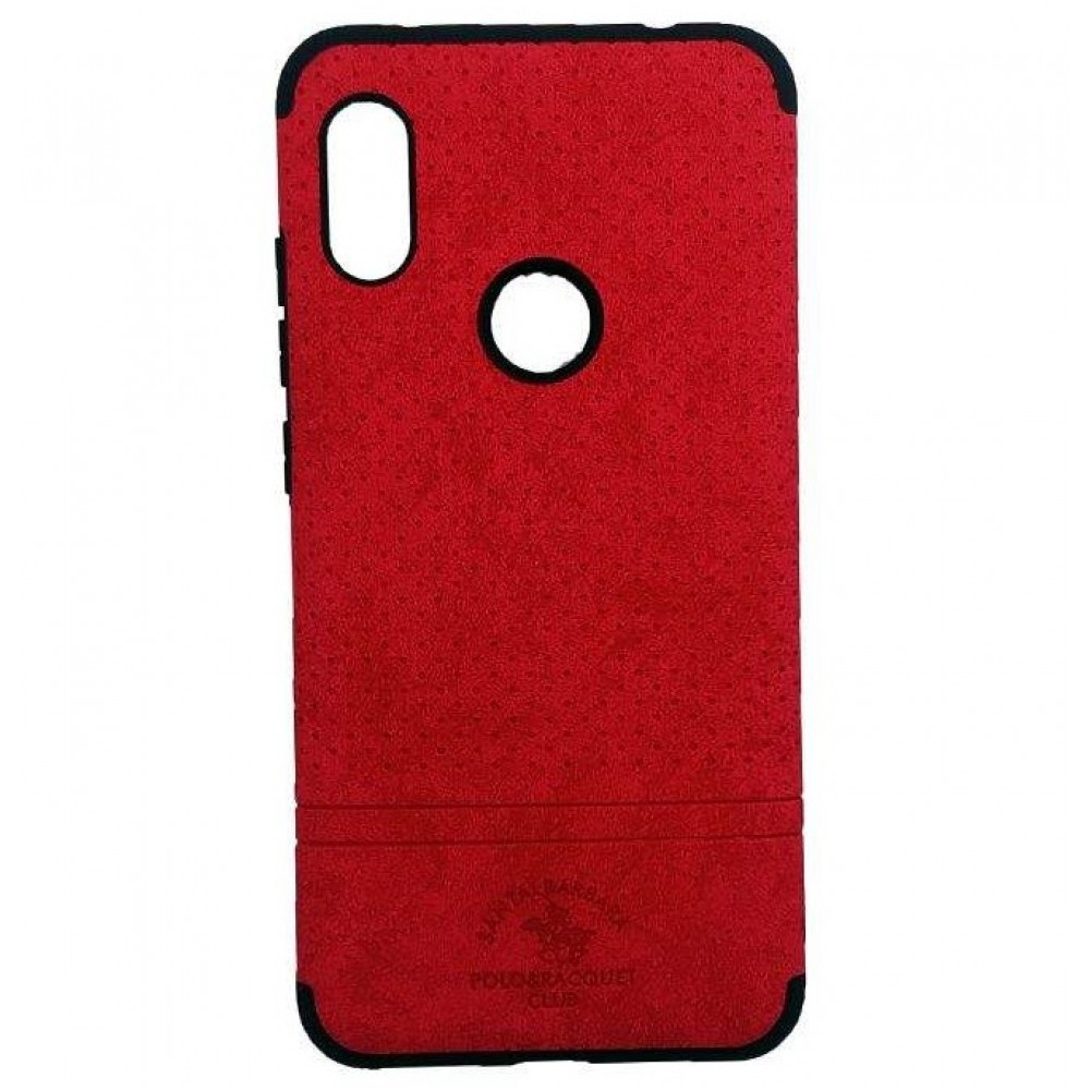 قاب و بک کاور گوشی مدل A2 لایت شیائومی طرح پولو | Xiaomi Mi A2 Lite Cloth Texture Polo & Racquet Club Santabarbara Case Cover