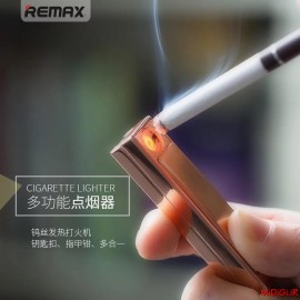 فندک الکتریکی المنتی شارژی و گجت چند کاره ریمکس | Remax Tondan RT-CL02 MultiFunctional Rechargable Electronical Cigarette Lighter