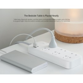 شش راهی برق زدمی با دو پورت یو اس بی فست شارژ مدل ZMI CX05 شیائومی - XIAOMI ZMI CX05 Power Strip 6 AC Sockets Dual USB 18W Sockets Charger