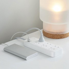 شش راهی برق زدمی با دو پورت یو اس بی فست شارژ مدل ZMI CX05 شیائومی - XIAOMI ZMI CX05 Power Strip 6 AC Sockets Dual USB 18W Sockets Charger