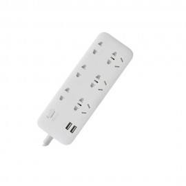 شش راهی برق زدمی با دو پورت یو اس بی فست شارژ مدل ZMI CX05 شیائومی - XIAOMI ZMI CX05 Power Strip 6 AC Sockets Dual USB 18W Sockets Charger