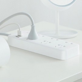 شش راهی برق زدمی با دو پورت یو اس بی فست شارژ مدل ZMI CX05 شیائومی - XIAOMI ZMI CX05 Power Strip 6 AC Sockets Dual USB 18W Sockets Charger