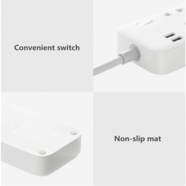 شش راهی برق زدمی با دو پورت یو اس بی فست شارژ مدل ZMI CX05 شیائومی - XIAOMI ZMI CX05 Power Strip 6 AC Sockets Dual USB 18W Sockets Charger