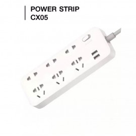 شش راهی برق زدمی با دو پورت یو اس بی فست شارژ مدل ZMI CX05 شیائومی - XIAOMI ZMI CX05 Power Strip 6 AC Sockets Dual USB 18W Sockets Charger