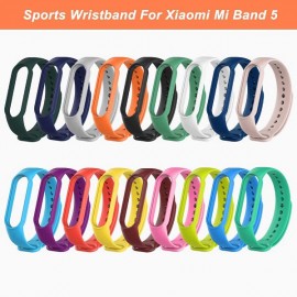 بند سیلیکونی رنگی مچ بند سلامتی می بند 5 شیائومی - Xiaomi Mi Band 5 Multi Color Silicone Band Strap Replacement