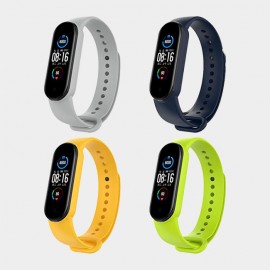 بند سیلیکونی رنگی مچ بند سلامتی می بند 5 شیائومی - Xiaomi Mi Band 5 Multi Color Silicone Band Strap Replacement