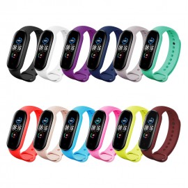 بند سیلیکونی رنگی مچ بند سلامتی می بند 5 شیائومی - Xiaomi Mi Band 5 Multi Color Silicone Band Strap Replacement