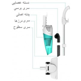 جاروبرقی عصایی سیمی درما مدل DX118C شیائومی - Xiaomi Deerma DX118C Handheld Vacuum Cleaner