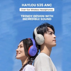 هدست بلوتوث وایرلس و با سیم هایلو مدل Haylou S35 ANC شیائومی - Xiaomi Haylou S35 ANC Bluetooth Wireless Active Noise Cancelling Headphone Headset