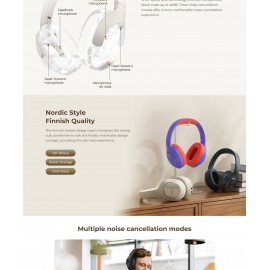 هدست بلوتوث وایرلس و با سیم هایلو مدل Haylou S35 ANC شیائومی - Xiaomi Haylou S35 ANC Bluetooth Wireless Active Noise Cancelling Headphone Headset