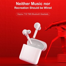 هندزفری بی سیم بلوتوثی شیائومی مدل هایلو تی 19 - Xiaomi Haylou T19 In-Ear TWS Bluetooth Wireless Earphone Earbuds Headset Handsfree