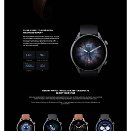 ساعت هوشمند آمازفیت هوآمی مدل GTR 3 Pro A2040 گلوبال شیائومی - Xiaomi Huami Amazfit GTR 3 Pro Smart Watch A2040 Global