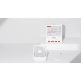 پنکه رومیزی و پاوربانک شارژی دو کاره جیسولایف مدل FA26 شیائومی - Xiaomi Jisulife 4500mAh Powerbank And Ultrathin Table Desktop Fan FA26