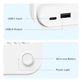 پنکه رومیزی و پاوربانک شارژی دو کاره جیسولایف مدل FA26 شیائومی - Xiaomi Jisulife 4500mAh Powerbank And Ultrathin Table Desktop Fan FA26