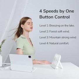 پنکه رومیزی و پاوربانک شارژی دو کاره جیسولایف مدل FA26 شیائومی - Xiaomi Jisulife 4500mAh Powerbank And Ultrathin Table Desktop Fan FA26