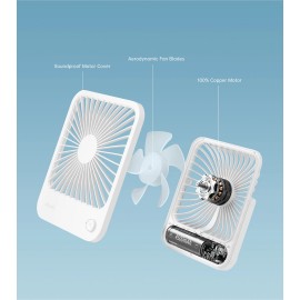 پنکه رومیزی و پاوربانک شارژی دو کاره جیسولایف مدل FA26 شیائومی - Xiaomi Jisulife 4500mAh Powerbank And Ultrathin Table Desktop Fan FA26