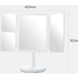 آینه آرایشی تاشو با روشنایی ال ای دی شارژی برقی مدل Jordan Judy NV536 شیائومی - Xiaomi Jordan And Judy NV536 LED Countertop Vanity Mirror Foldable