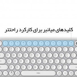 کیبورد بی سیم و بلوتوث دو حالته مدل Miiiw Air85 Dual Mode MWXKT01 شیائومی - Xiaomi MIIIW Keyboard Air 85 Dual Mode MWXKT01