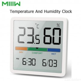 دما سنج و رطوبت سنج و نمایش ساعت و تاریخ مدل MIIIW NK5253 شیائومی - Xiaomi MIIIW Temperature And Humidity Clock And Date NK5253